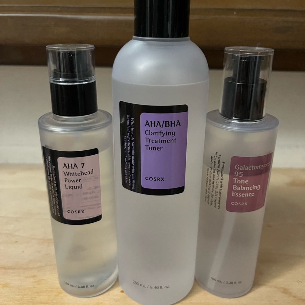❌SOLD❌COSRX Korean Bundle AHA 7 whitehead power, AHA/BHA toner and Galactomyces